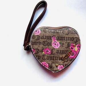 Juicy Couture Heart Wristlet and Bag Charm